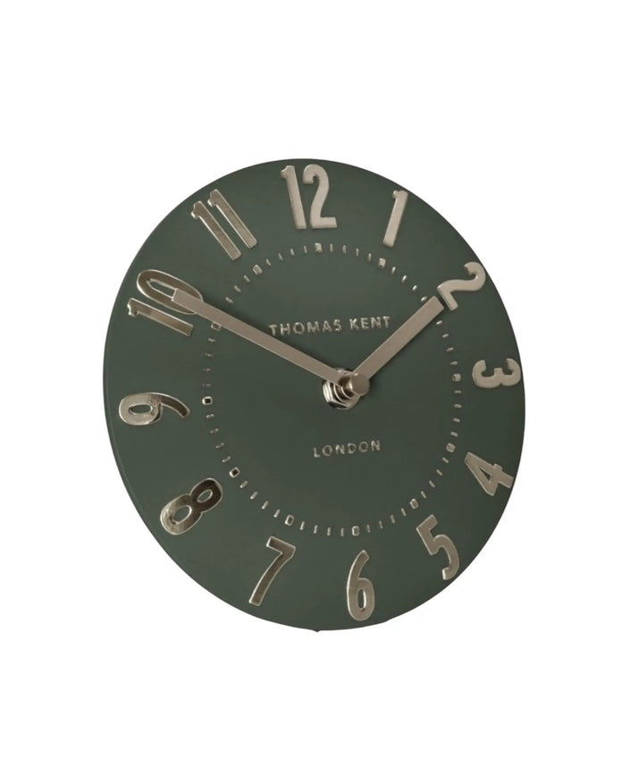 Thomas Kent 6" Mulberry Mantle Clock Olive Green - ClocksClocks - Lulu Loves Home
