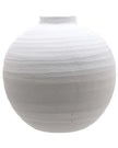 Tiber Matt White Stone Vase - VasesVases - Lulu Loves Home