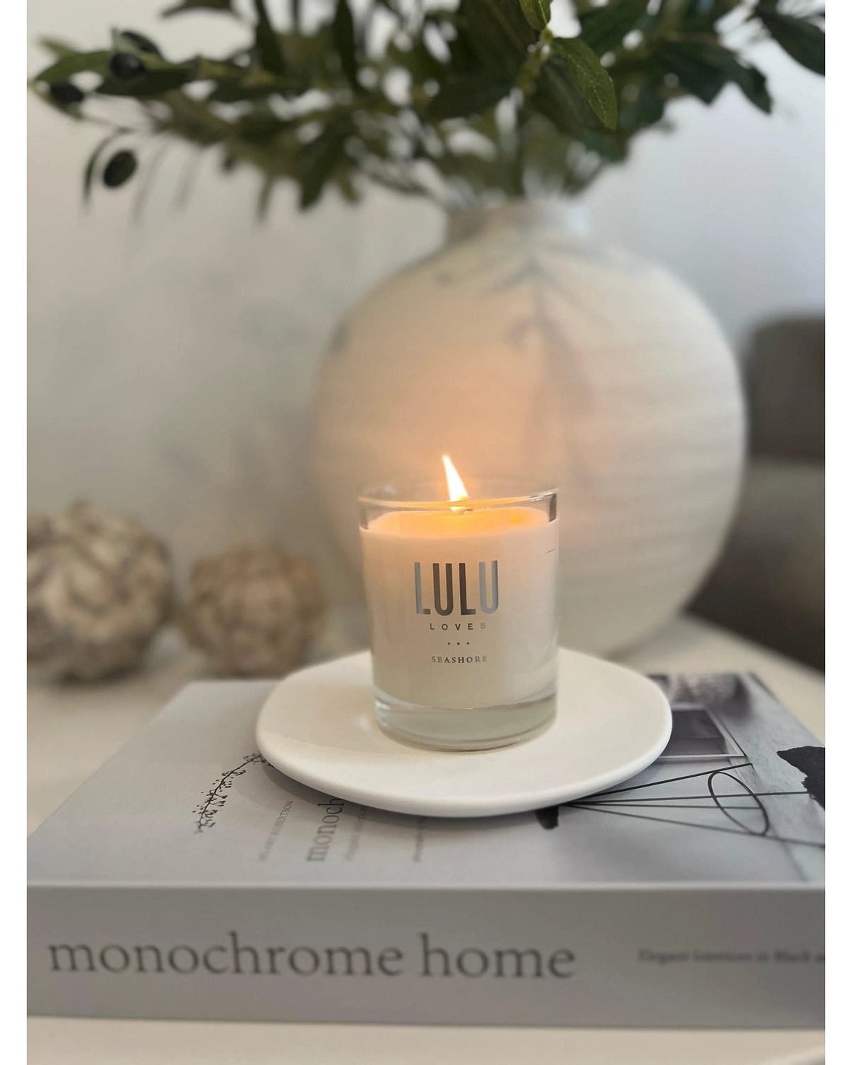 Tiber Matt White Stone Vase - VasesVases - Lulu Loves Home