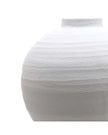 Tiber Matt White Stone Vase - VasesVases - Lulu Loves Home