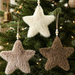 Neutral Hanging Fluffy Star, close-up product detail