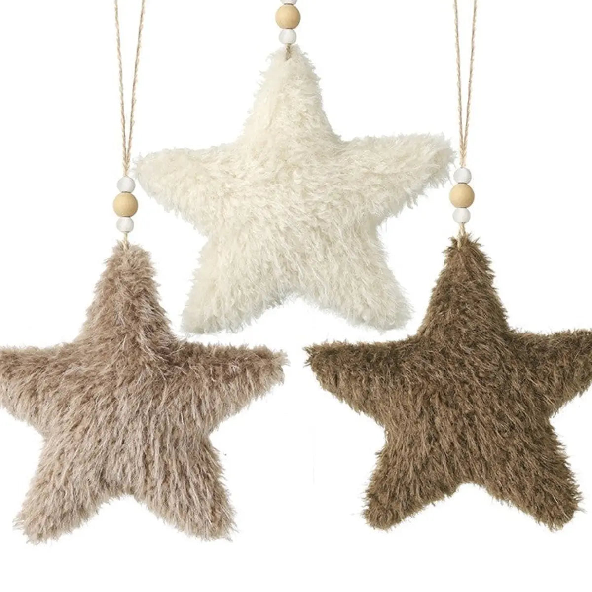 Neutral Hanging Fluffy Star, alternate product detail