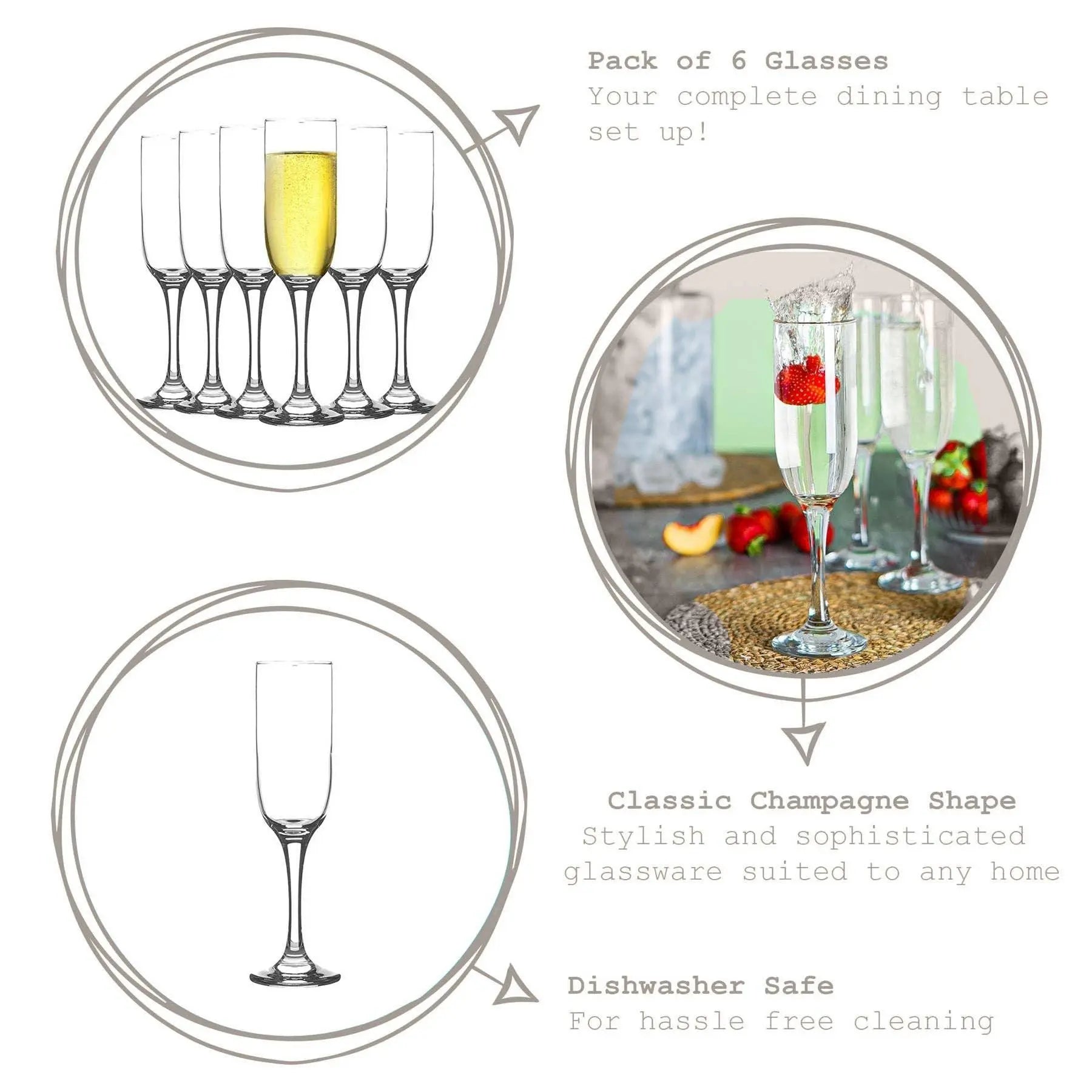Tokyo Glass Champagne Flute - Kitchen & DiningKitchen & Dining - Lulu Loves Home