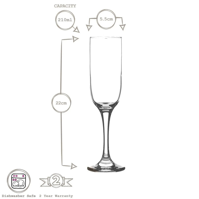 Tokyo Glass Champagne Flute - Kitchen & DiningKitchen & Dining - Lulu Loves Home
