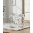 Clear glass pantry storage jar with a lid by Clayre & Eef, ideal for kitchen and dining organization.