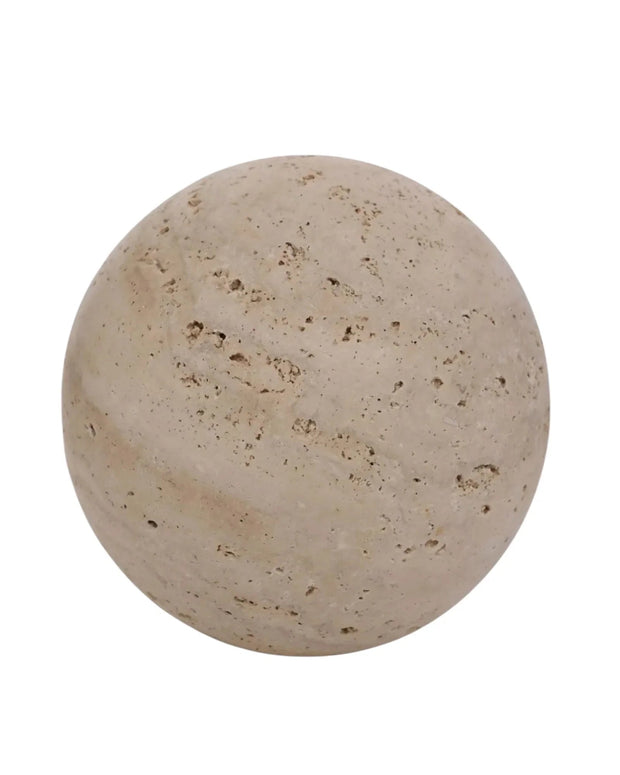 Travertine Spherical Stone Ball - Home DecorHome Decor - Lulu Loves Home
