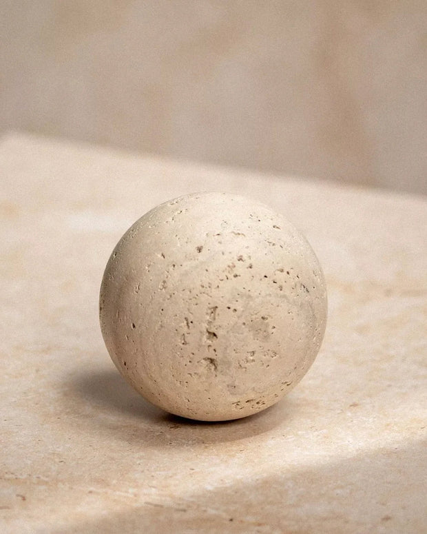 Travertine Spherical Stone Ball - Home DecorHome Decor - Lulu Loves Home