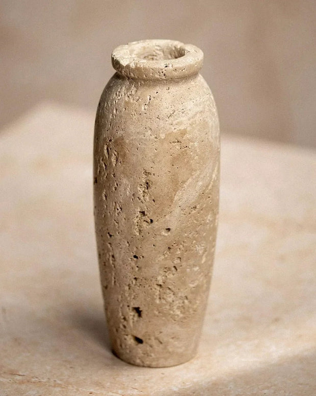 Travertine Stone Vase - Home DecorHome Decor - Lulu Loves Home