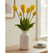 Bunch of five yellow artificial tulip stems from Starlight Express, perfect for spring floral arrangements.