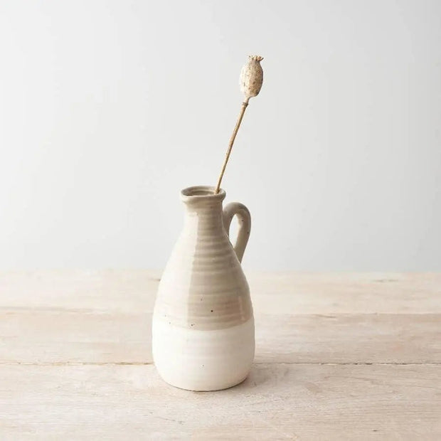 Two Tone Beige Jug - Home DecorHome Decor - Lulu Loves Home