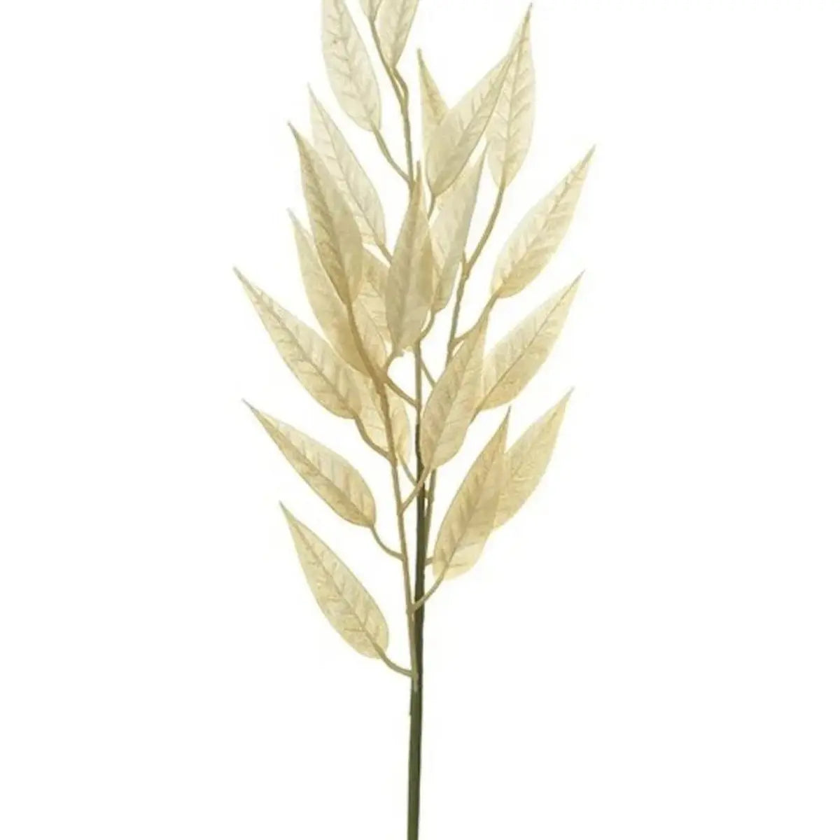 Artificial Tall Cream Leaf Stem, alternate product detail