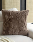 Velvet Brown Cushion Cover With Small Leaf Print - Seasonal Decor - EasterSeasonal Decor - Easter - Lulu Loves Home
