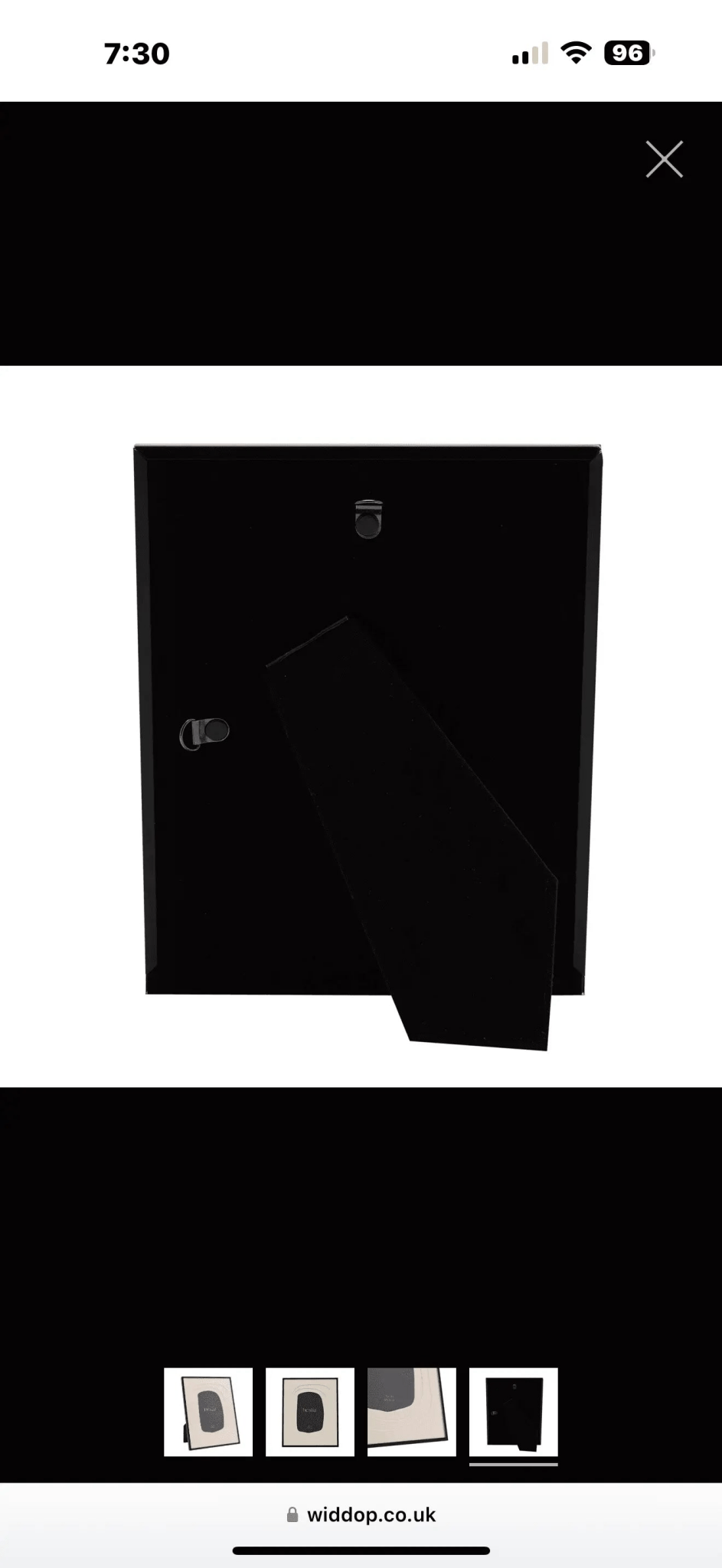 Wavy Black Colour Photo Frame White Border - Photo FramesPhoto Frames - Lulu Loves Home