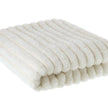 Ivory White Faux Fur Fluffy Throw Blanket, square product view