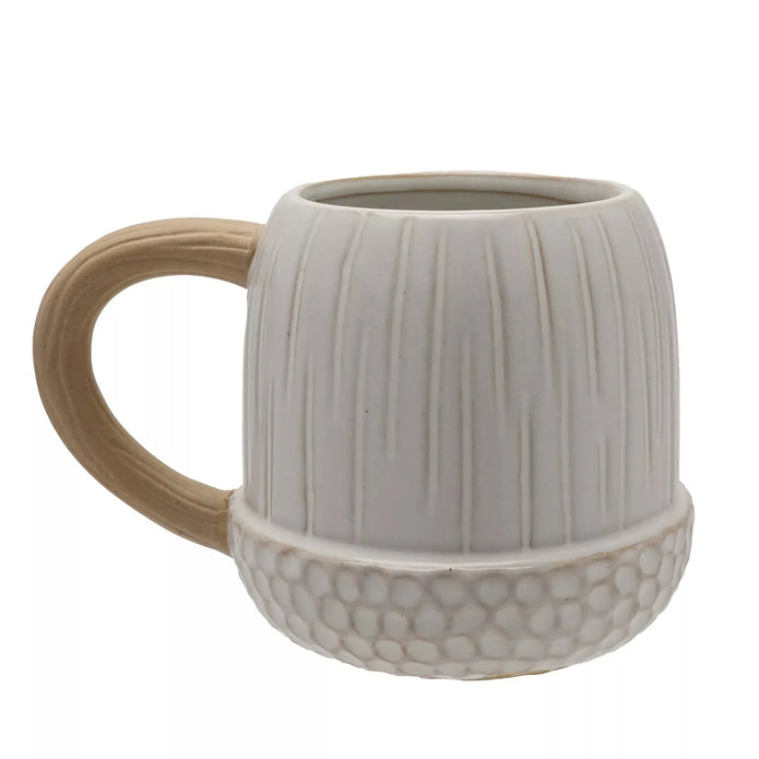 White Ceramic Acorn Mug - Seasonal Decor - AutumnSeasonal Decor - Autumn - Lulu Loves Home