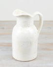 White Ceramic Churn Tall Jug Vase - VasesVases - Lulu Loves Home