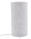White Ceramic Loire Abstract Flower Ceramic Lamp - LightingLighting - Lulu Loves Home