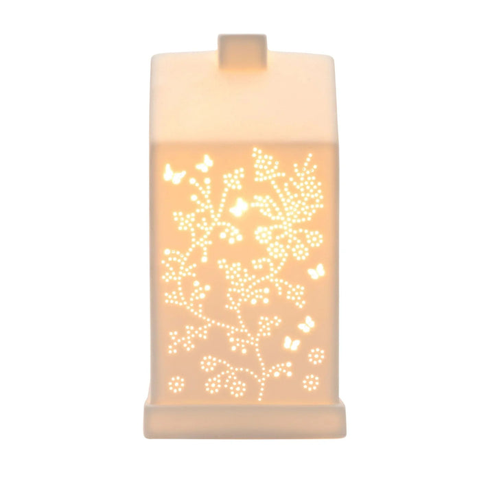White Ceramic Loire Butterfly House Lamp - LightingLighting - Lulu Loves Home