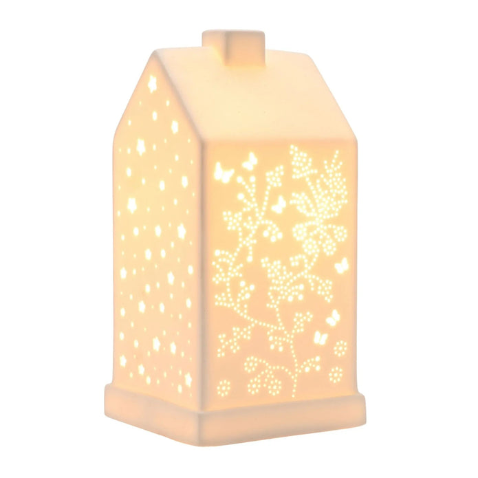 White Ceramic Loire Butterfly House Lamp - LightingLighting - Lulu Loves Home
