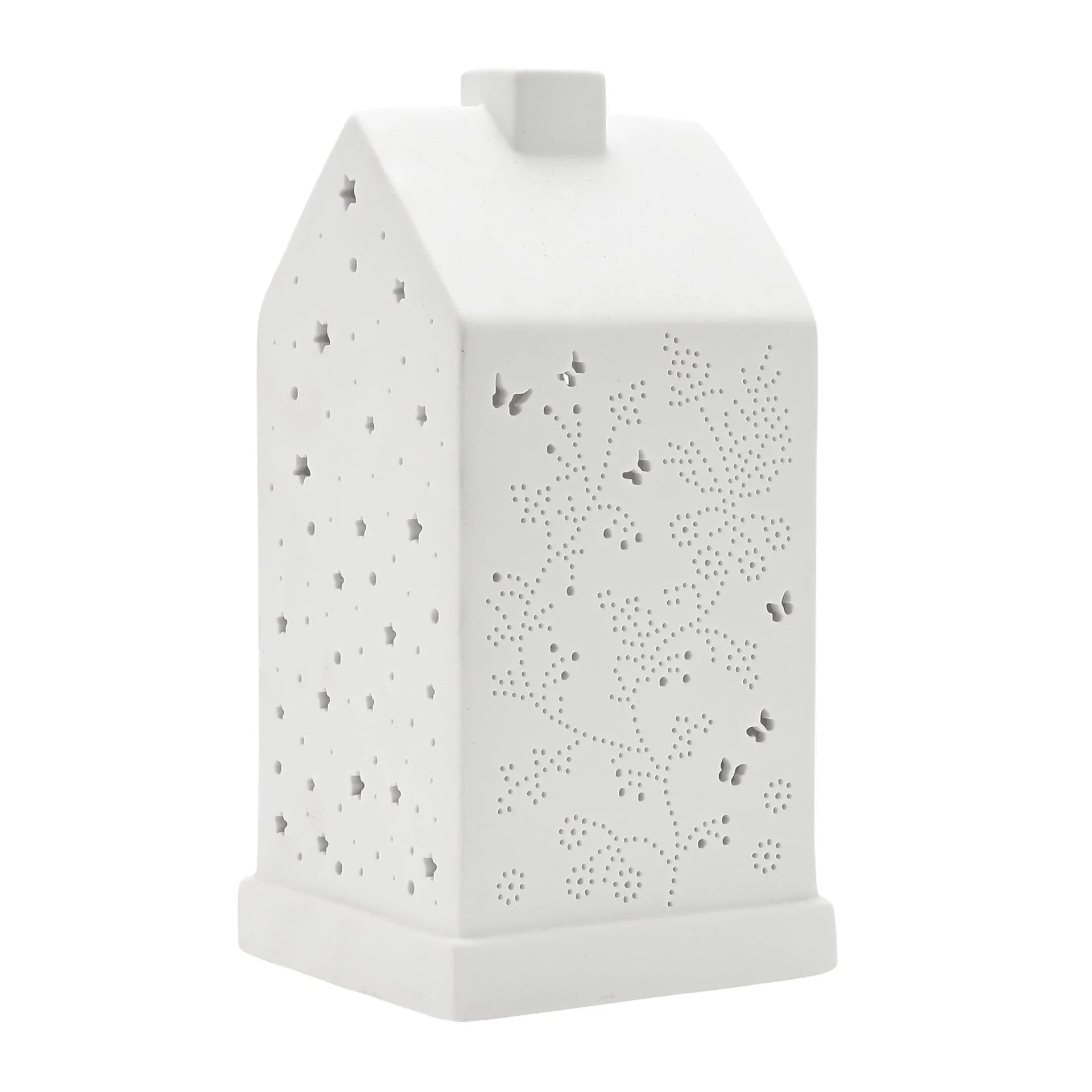 White Ceramic Loire Butterfly House Lamp - LightingLighting - Lulu Loves Home