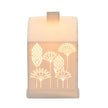 White Ceramic Loire Floral House Lamp - LightingLighting - Lulu Loves Home