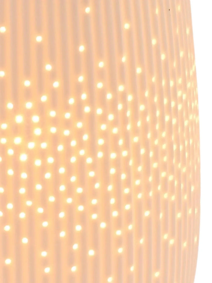 White Ceramic Loire Ribbed Bottle Table Lamp - LightingLighting - Lulu Loves Home