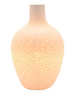 White Ceramic Loire Ribbed Bottle Table Lamp - LightingLighting - Lulu Loves Home