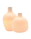 White Ceramic Loire Ribbed Bottle Table Lamp - LightingLighting - Lulu Loves Home