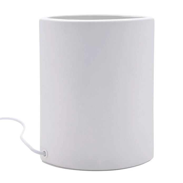 White Ceramic Loire Wheat Grain Ceramic Lamp - LightingLighting - Lulu Loves Home