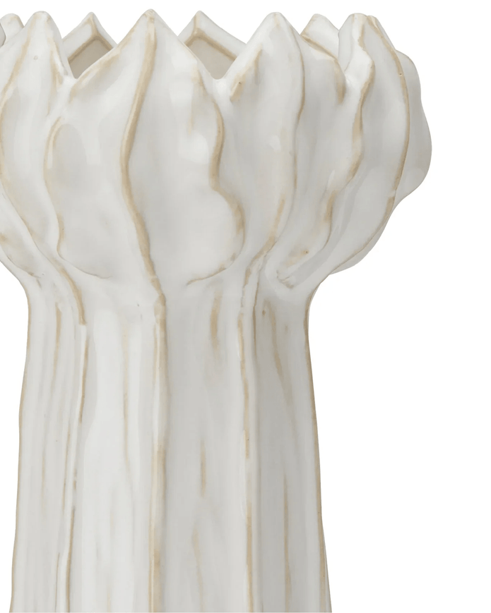 White Ceramic Small Bud Vase - VasesVases - Lulu Loves Home