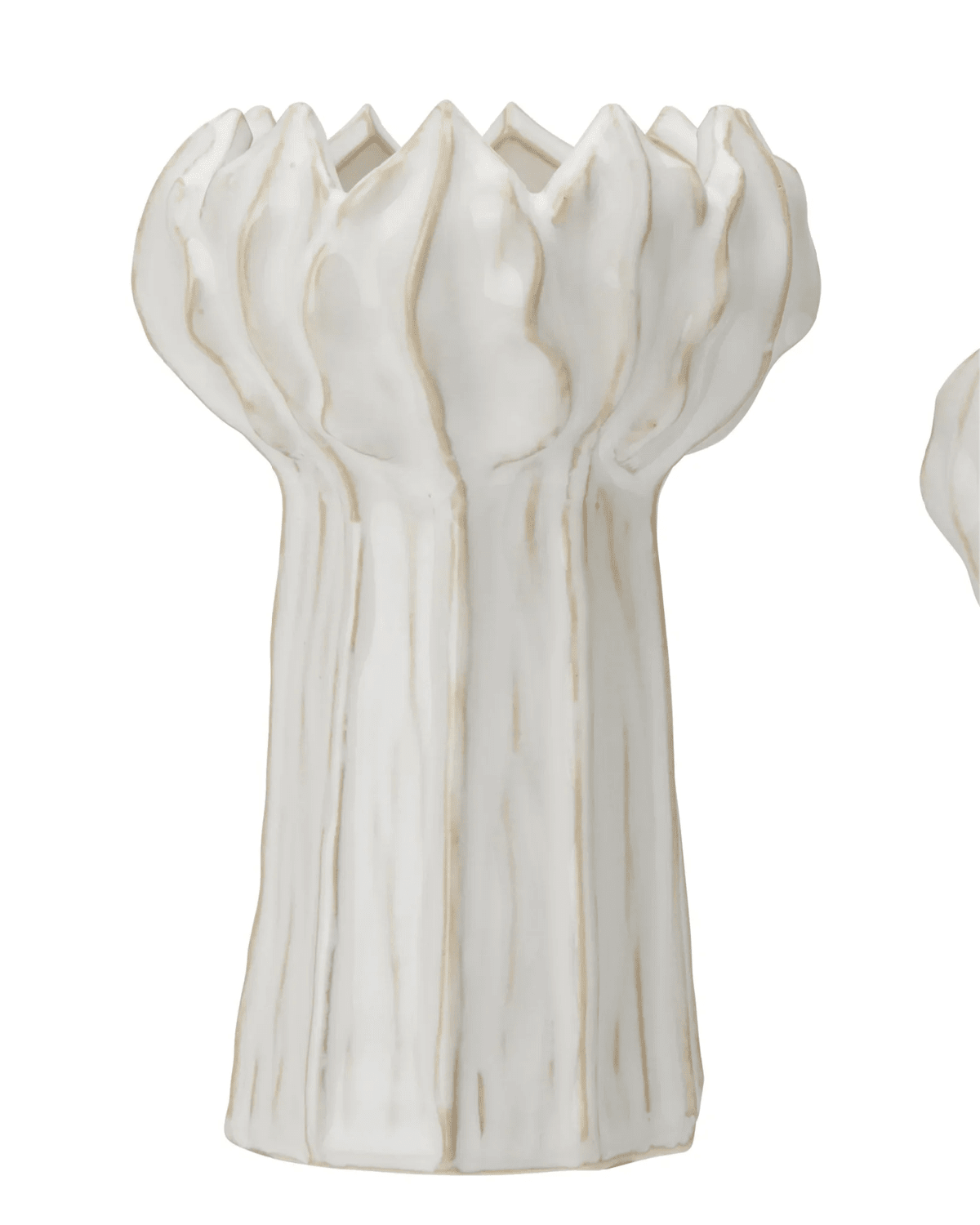 White Ceramic Small Bud Vase - VasesVases - Lulu Loves Home