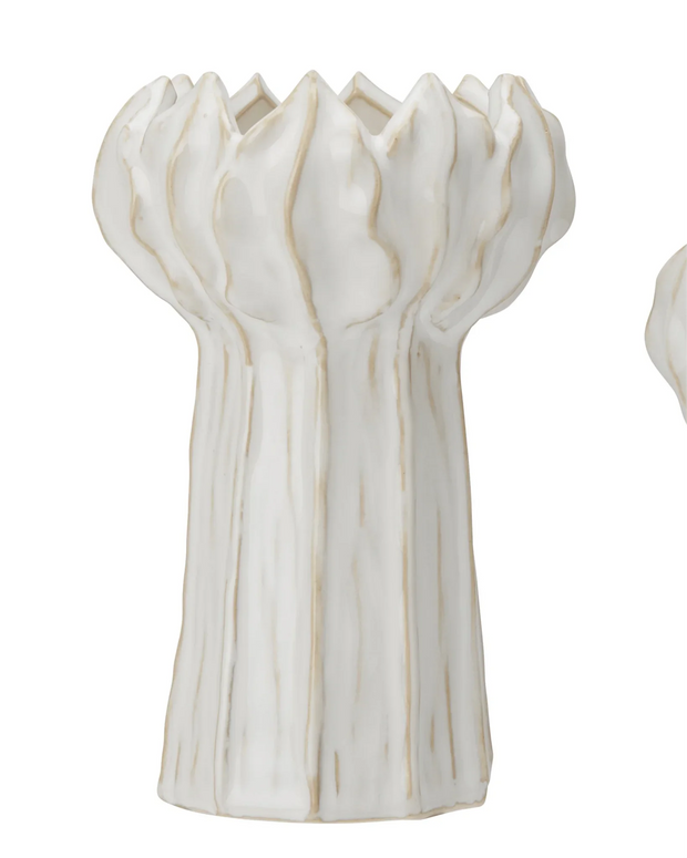 White Ceramic Small Bud Vase - VasesVases - Lulu Loves Home