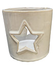 White Ceramic Star Cut - Out Tealight Holder - Home DecorHome Decor - Lulu Loves Home