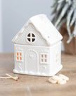 White Christmas Gingerbread House Oil Burner - Wax Melt BurnersWax Melt Burners - Lulu Loves Home