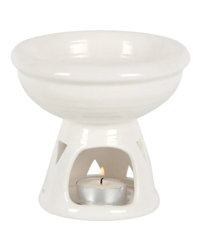 White Deep Bowl Wax Melt Oil Burner - Wax Melt BurnersWax Melt Burners - Lulu Loves Home