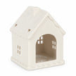 White Christmas gingerbread house tealight candle holder, rear detail by Something Different Wholesale