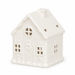 White Christmas gingerbread house tealight candle holder by Something Different Wholesale