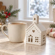 White light-up LED Christmas church by Gainsborough Giftware x Portland Living