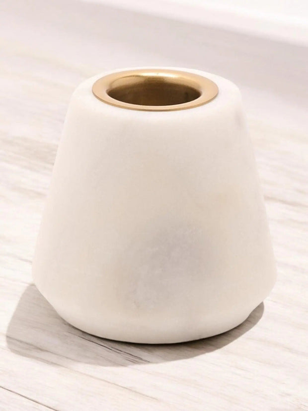 White Marble Candle Holder - Home DecorHome Decor - Lulu Loves Home