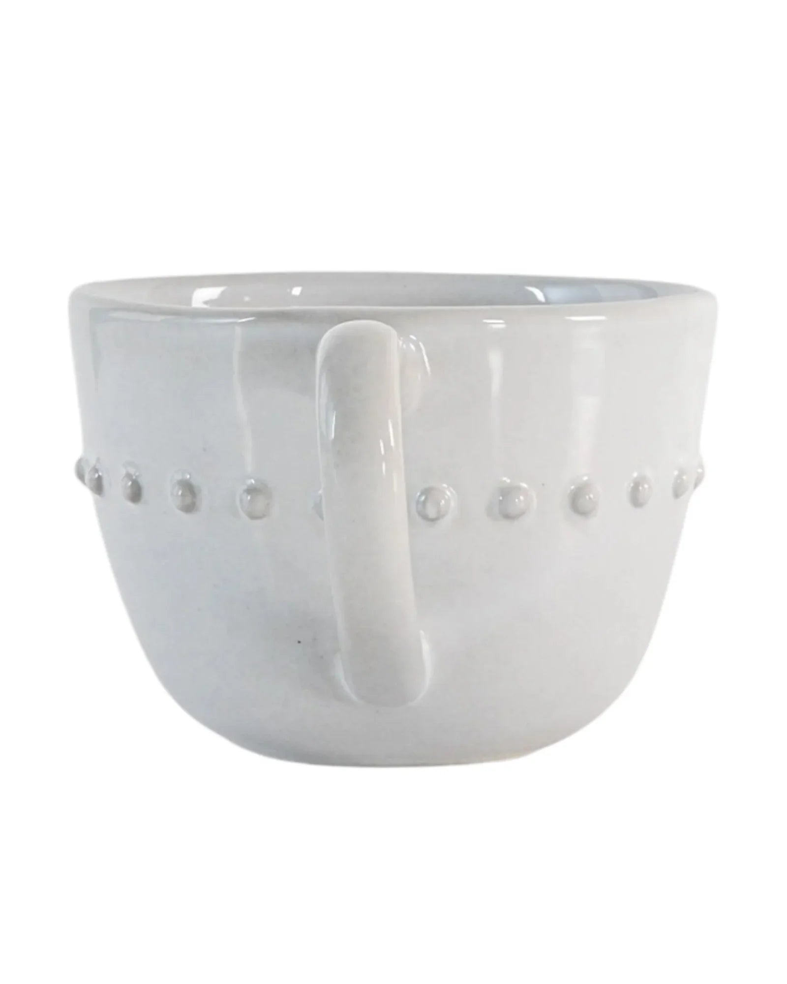 White Organic Beaded Mug - Kitchen & DiningKitchen & Dining - Lulu Loves Home