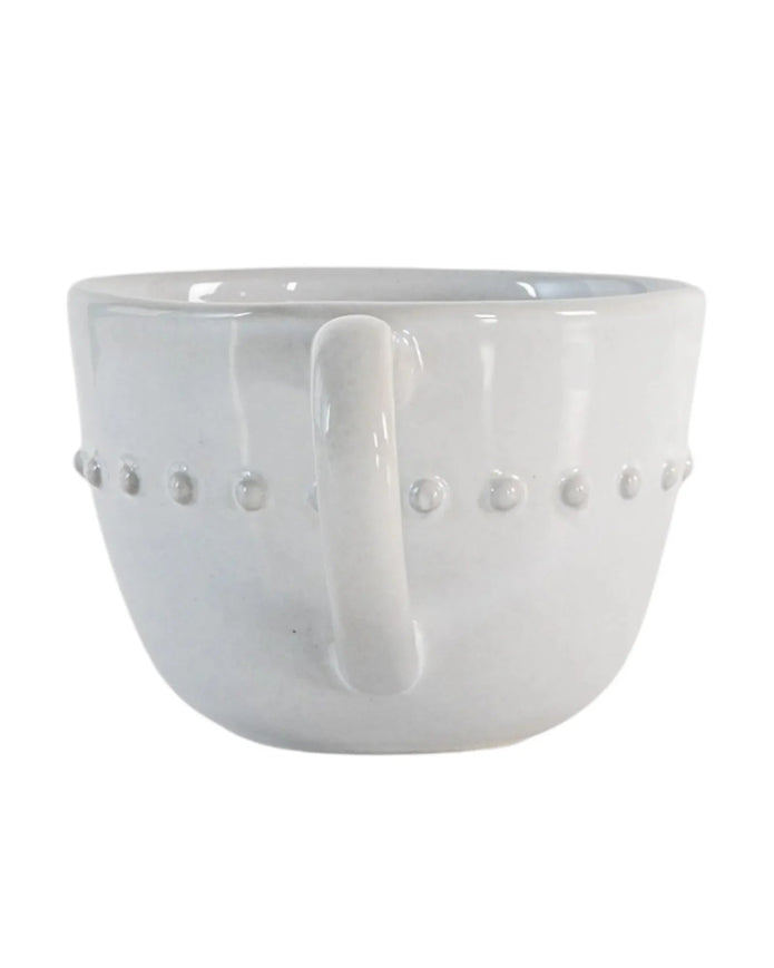 White Organic Beaded Mug - Kitchen & DiningKitchen & Dining - Lulu Loves Home