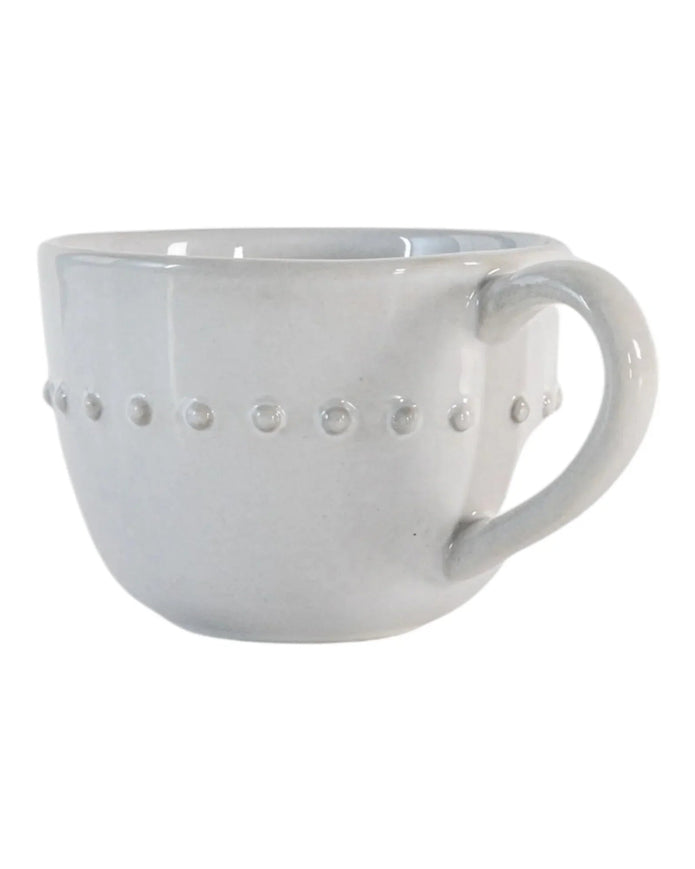 White Organic Beaded Mug - Kitchen & DiningKitchen & Dining - Lulu Loves Home