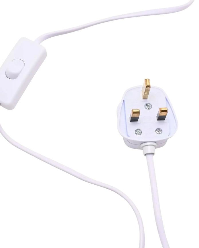 White Ribbed Ceramic Table Lamp With Linen Shade - LightingLighting - Lulu Loves Home