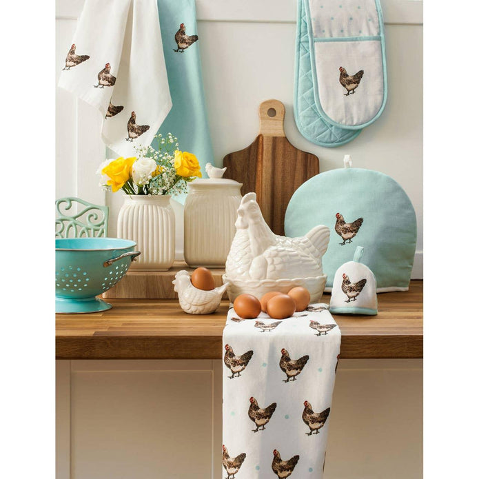 White Ribbed Storage Canister With Bird Handle - Kitchen & DiningKitchen & Dining - Lulu Loves Home