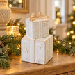 Satchville white stacked Stoneglazed ceramic Christmas gifts set