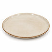 White stoneware side plate isolated on a white background