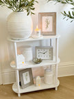 White Three Shelves Hallway Console Unit - Furniture And MirrorsFurniture And Mirrors - Lulu Loves Home