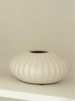 White Wavy Ribbed Ceramic Pot - Home DecorHome Decor - Lulu Loves Home