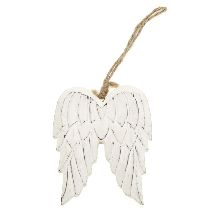 White Wood Angel Wings - Seasonal Decor - AutumnSeasonal Decor - Autumn - Lulu Loves Home