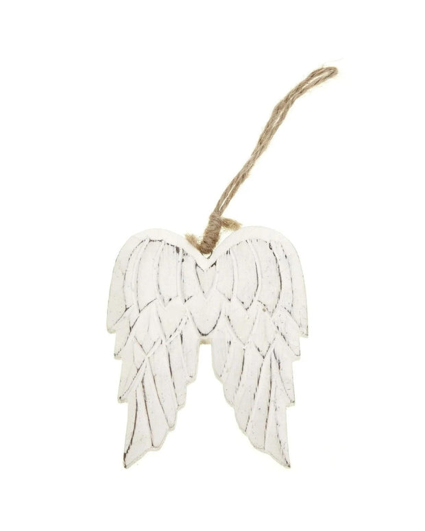 White Wood Angel Wings - Seasonal Decor - AutumnSeasonal Decor - Autumn - Lulu Loves Home